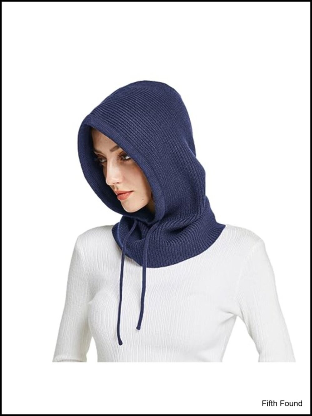 Winter Hooded Scarf Balaclava Knit Beanie Hat Thermal Blend